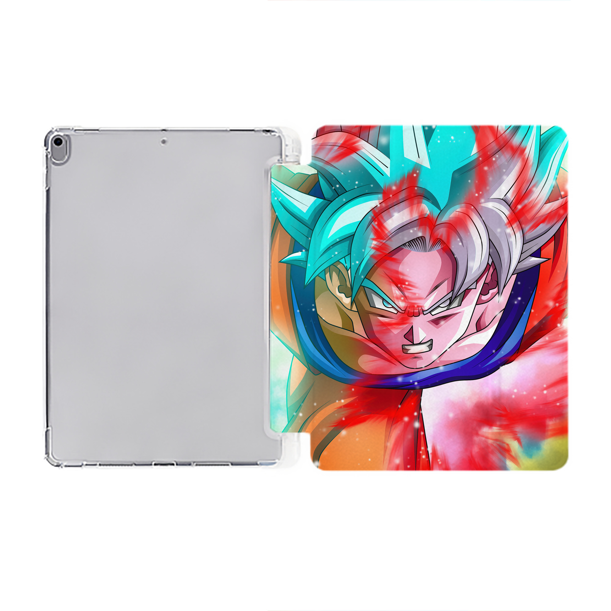 （画像用） ドラゴンボール DRAGON BALL IPad ケース ペン収納付き 三つ折りスタンド PUレザー×シリコン 対応機種9.5/10.5/10.9インチ